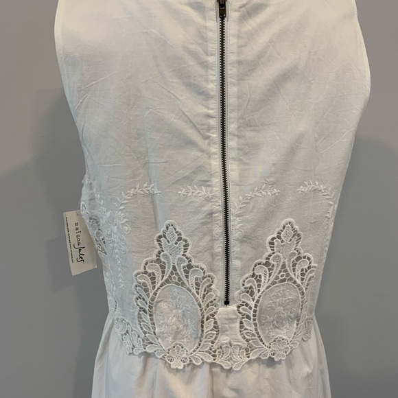 WHITE LACE EMBROIDERED DRESS. - Picture 3 of 8